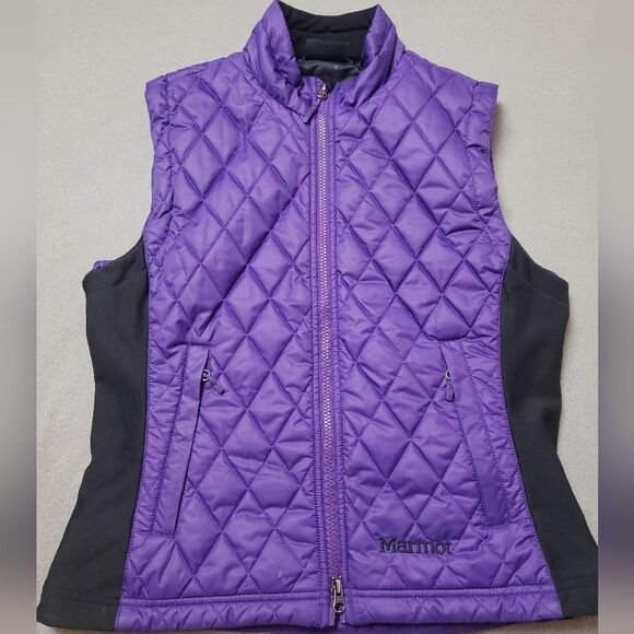 MARMOT Diamond Quilted Vest, insulated Size Medium - Purple - Picture 4 of 13